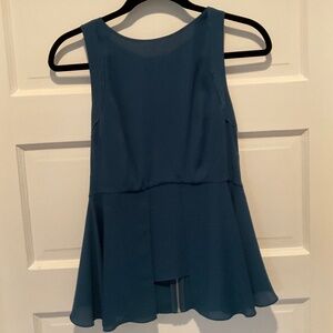 Blue peplum Top—Elizabeth and James, size small